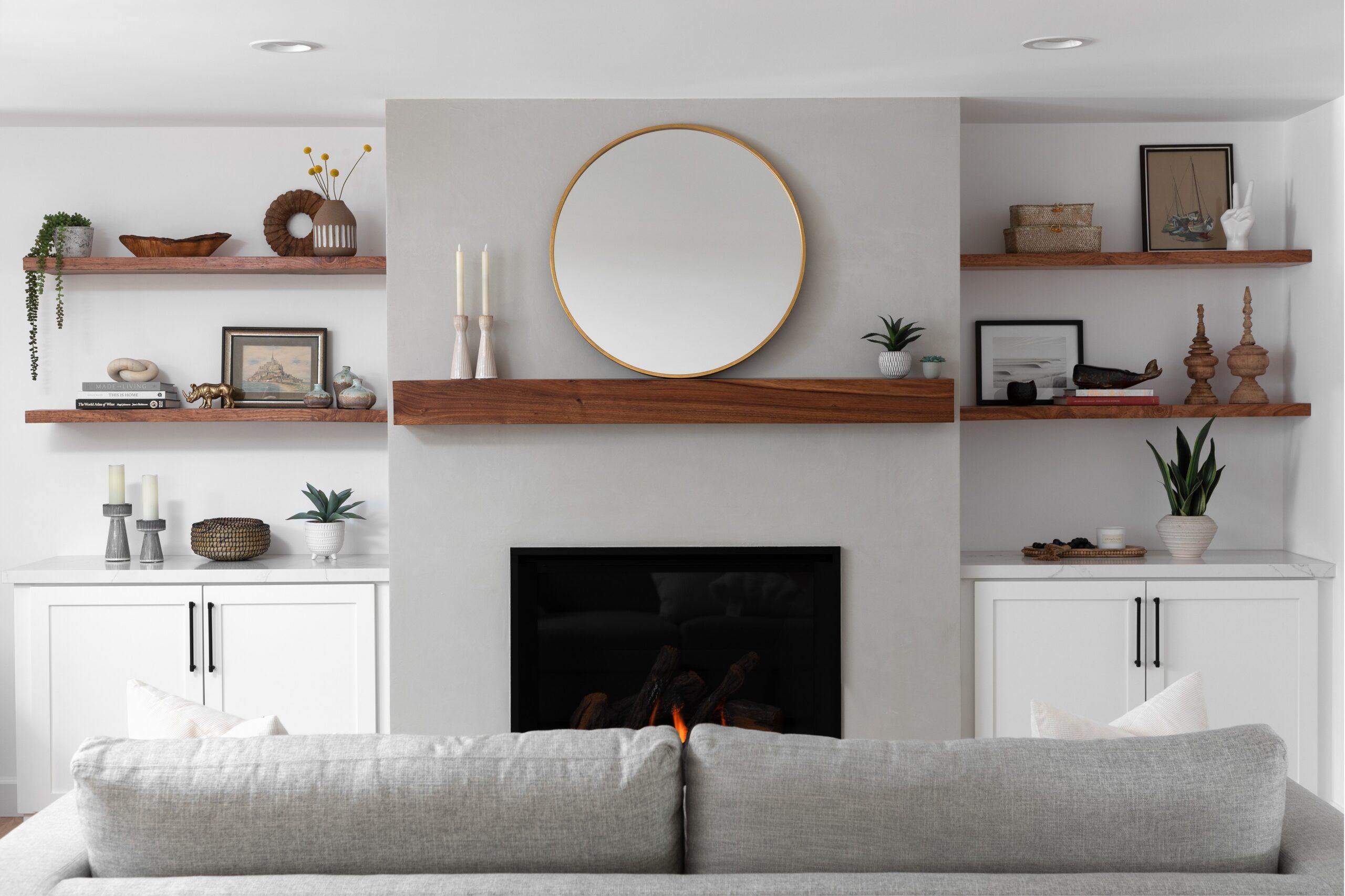 Custom Living Room with Fireplace Custom Living Room with Fireplace